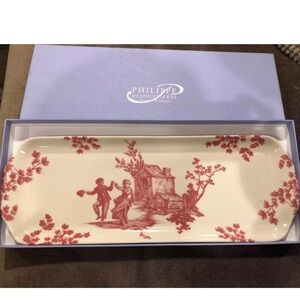 PHILIPPE DESHOULIERES Cake Dish Plate  Porcelain